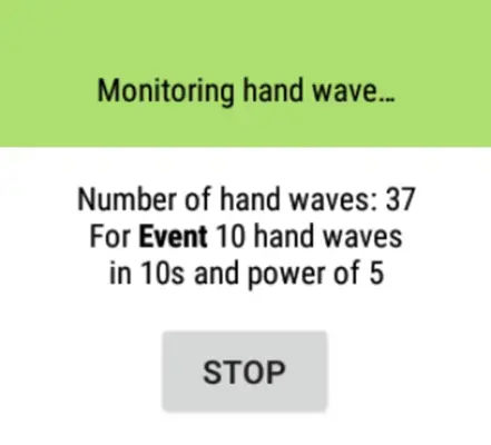 Hand wave counter (Unreleased) android App screenshot 1